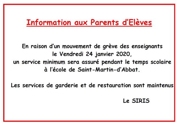 Greve 24 janvier 2020