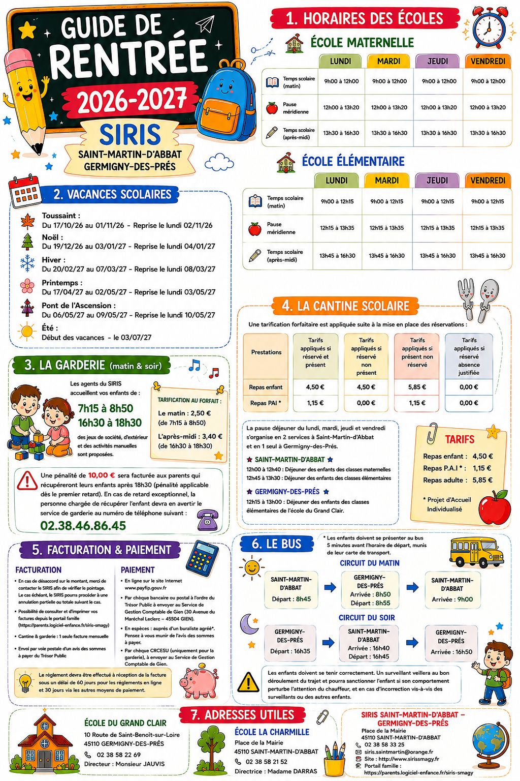 Guide de rentrée 2026-2027